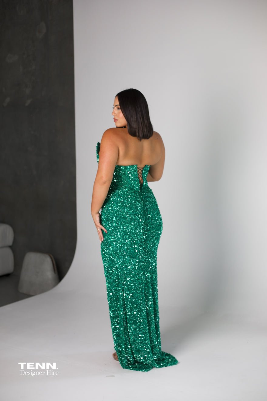 Couture Designer Seraphina Gown - Emerald photo 4