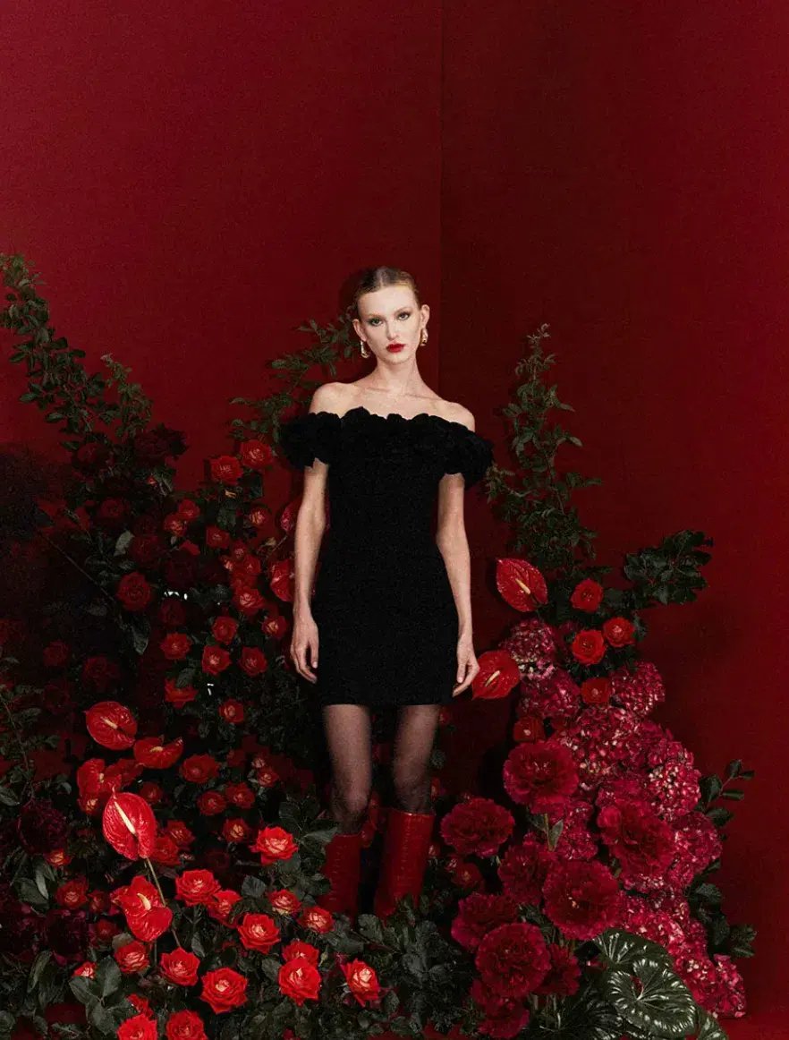 Rebecca Vallance Odetta Mini Dress Black Size 8 photo 2