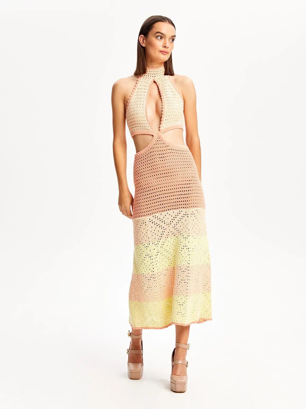 Alice McCall Tea Rose Salty Kisses Midi Dress Pink Print Size 10 photo 4