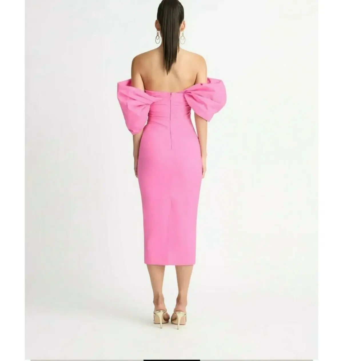 Sheike Ever After Midi Dress Pink Size 14 photo 3