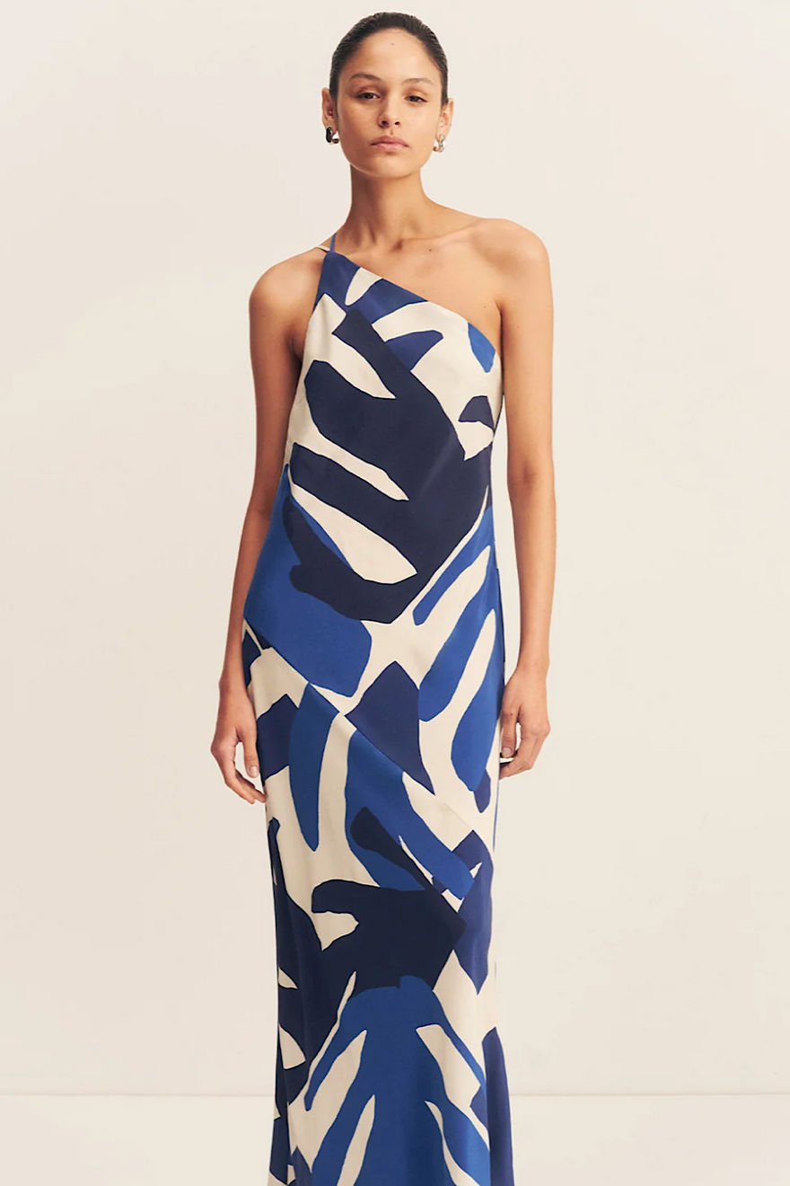 Shona Joy -edward Silk One Shoulder Cowl Maxi photo 2