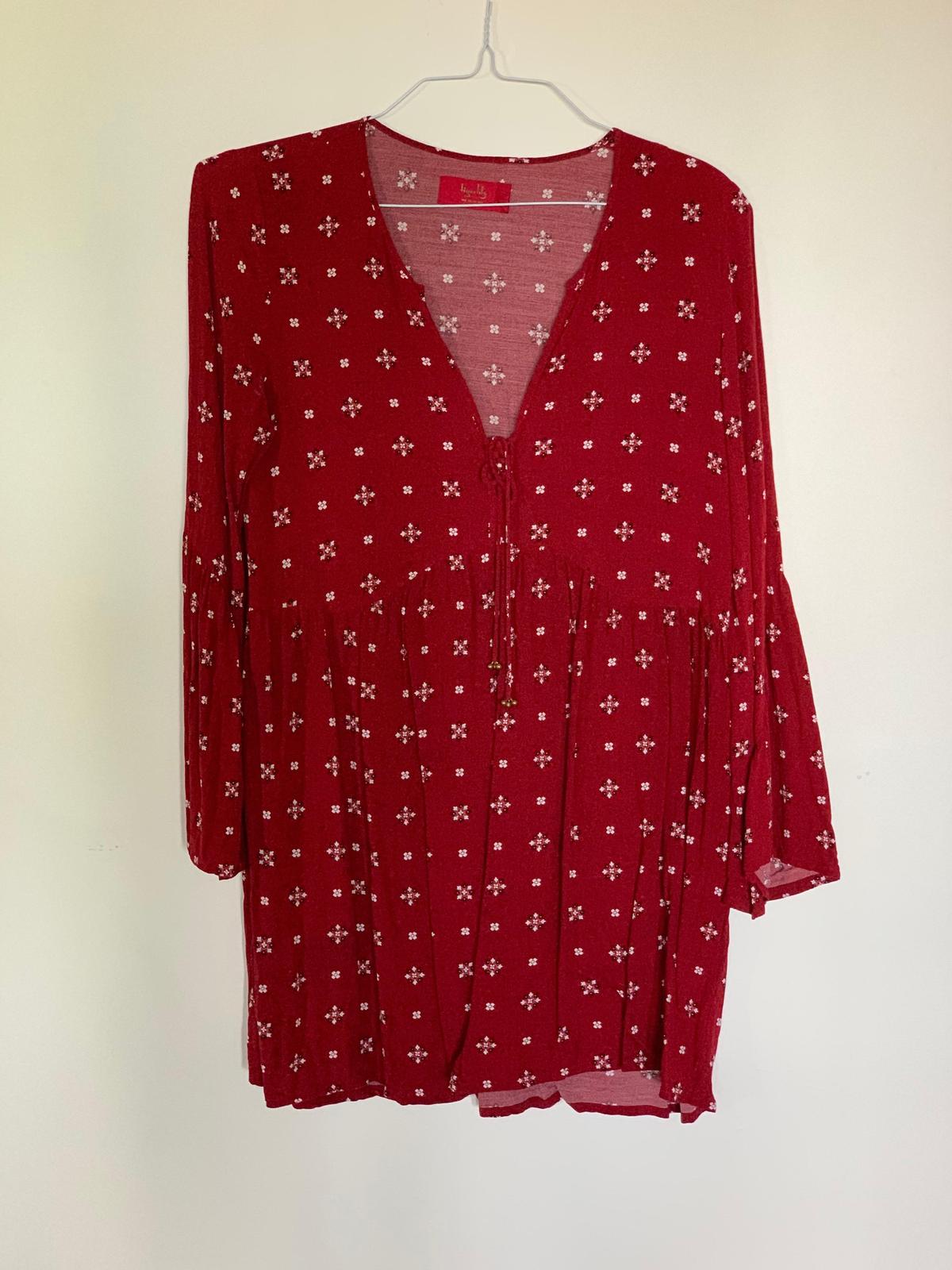 Tigerlily Morisot Dress in Red Size 8 photo 3