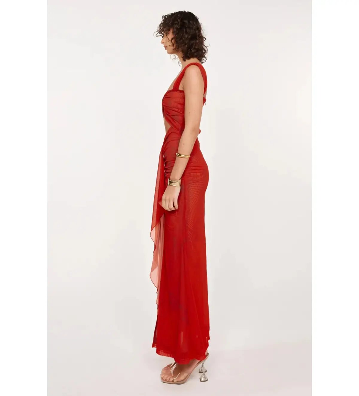 She is Ollá Imogen Maxi Dress in Cherry Red Size AU 10 photo 3