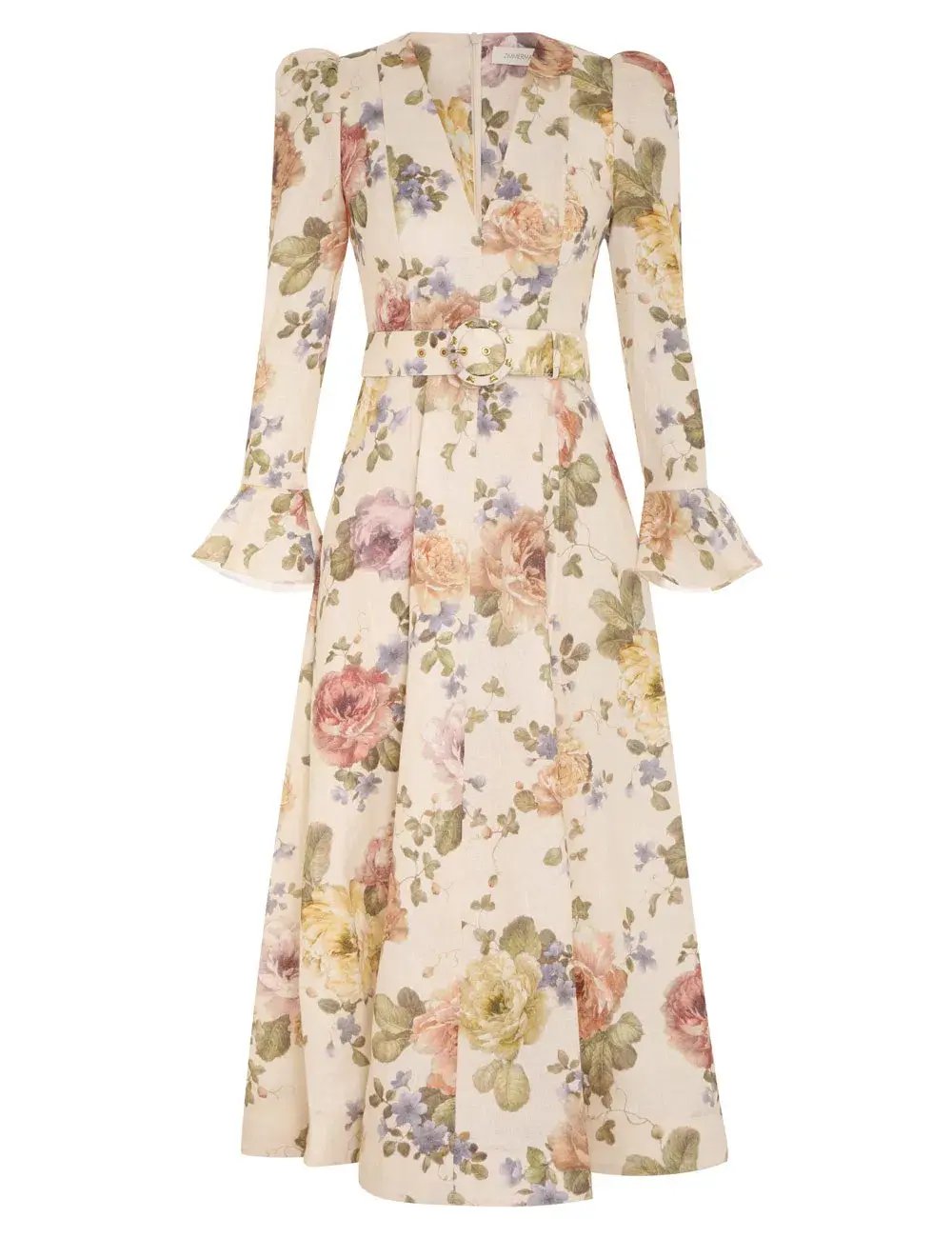 Zimmermann Luminosity Midi Dress Floral Size 2 / AU 12 photo 4