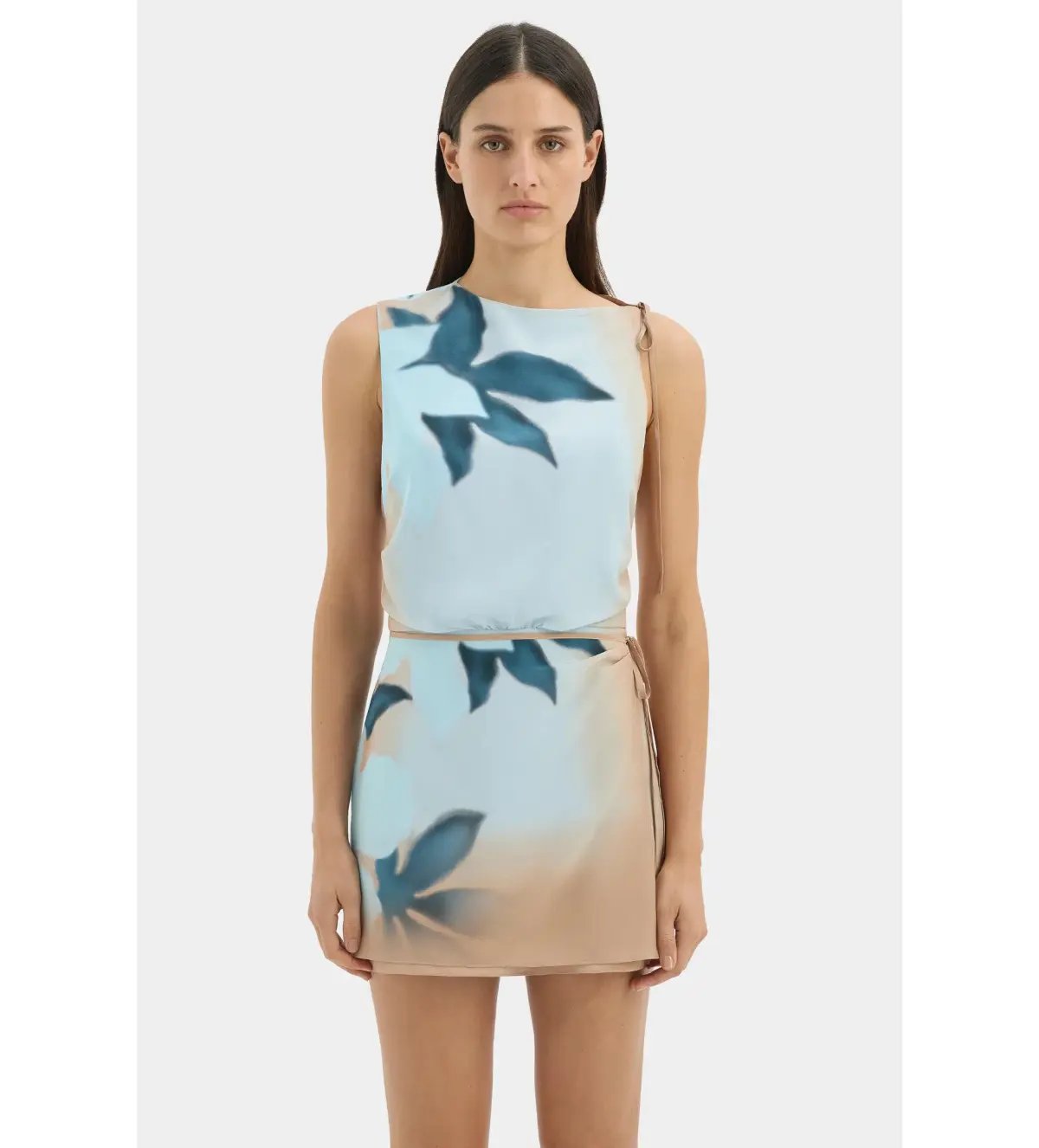 Sir the Label Serene Mini Dress Sequoia Blue Floral Size 0 AU 6 photo 4