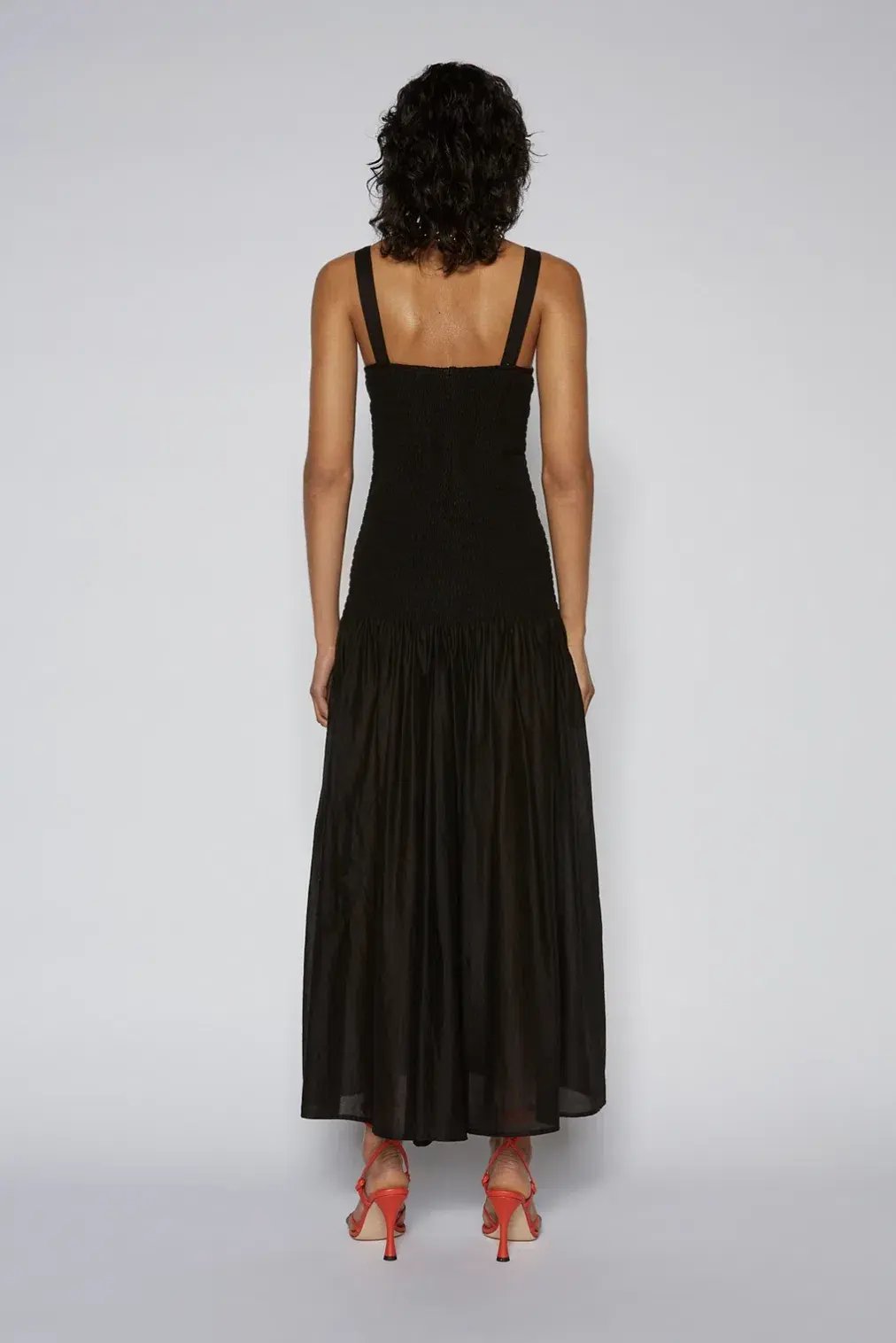 Scanlan Theodore Black Cotton Bralette Dress Size 8 photo 4