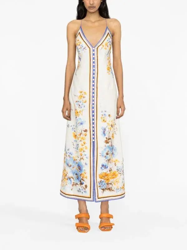 Zimmermann Halcyon Linen Midi Dress photo 2