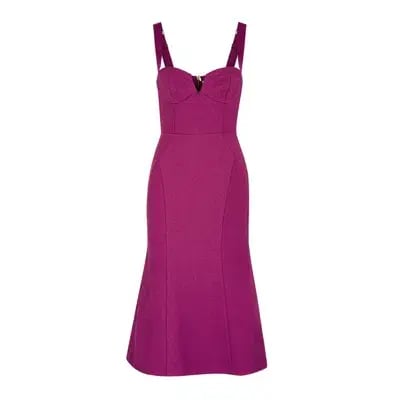 Rebecca Vallance Diana Midi Dress Grape Size 8 photo 3