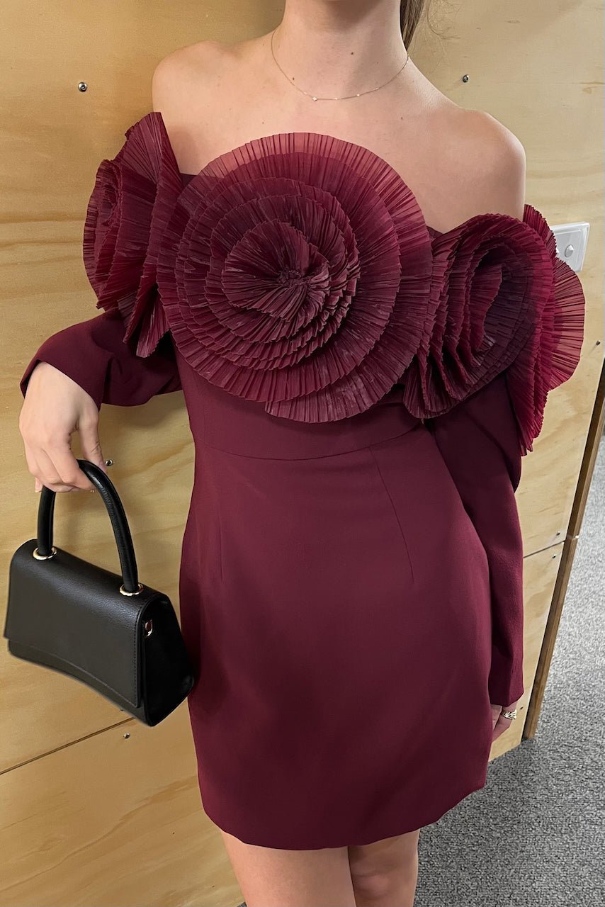 Sonya Siia Mini Dress - Merlot photo 3