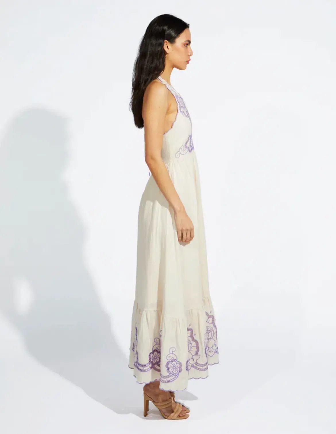 Alice McCall Capri Dreams Midi Dress Cream Size 14 photo 3