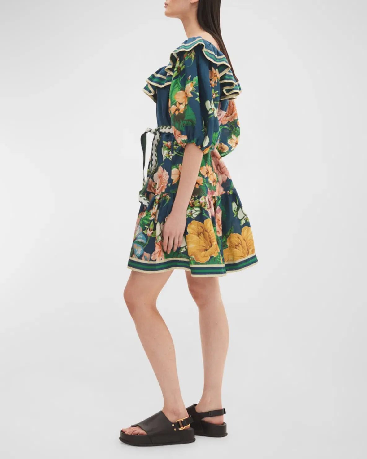 Alemais Lyla Dress Blue/Floral Size 10 photo 2
