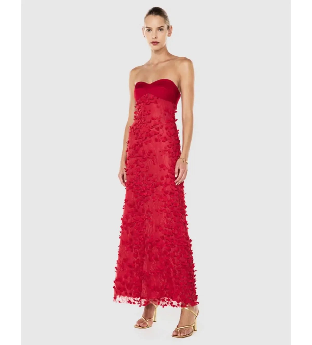Manning Cartell  Enchantment Balconette Dress Scarlet Red Size AU 8 photo 2