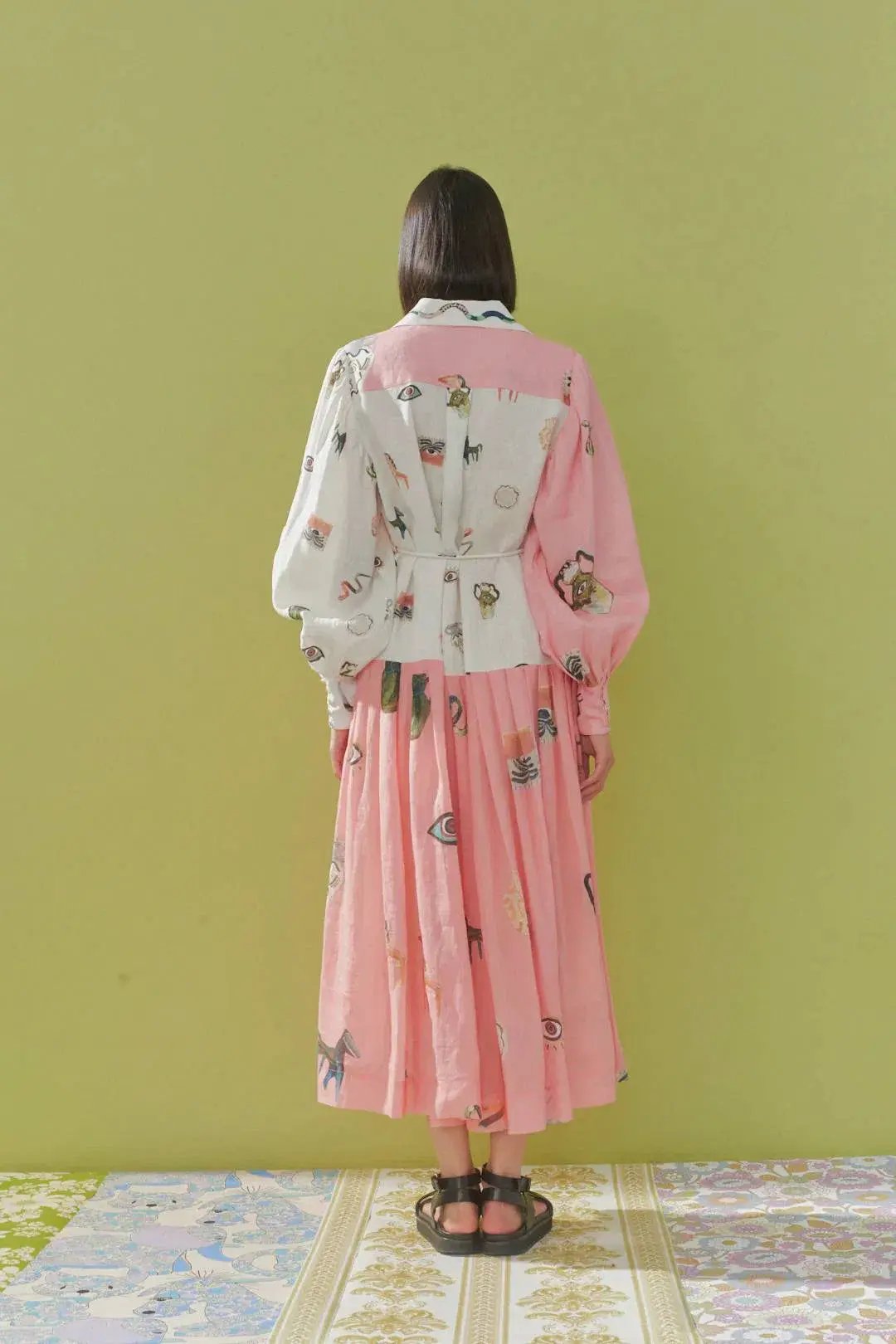 Alemais Cleo Patchwork Shirtdress Multi Size 8 photo 2