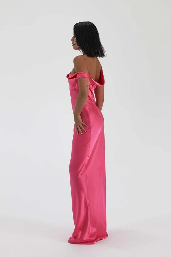 NATALIE ROLT MONIKA GOWN - NEON PINK photo 3