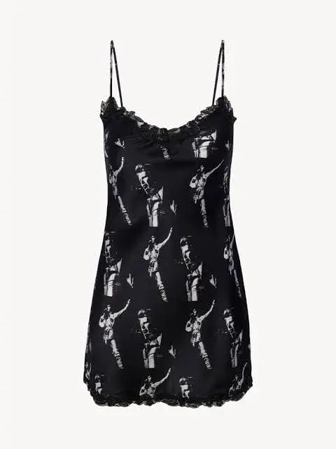 Realisation Par Sukita Mini Silk Slip Dress Stardust Size 6 photo 2