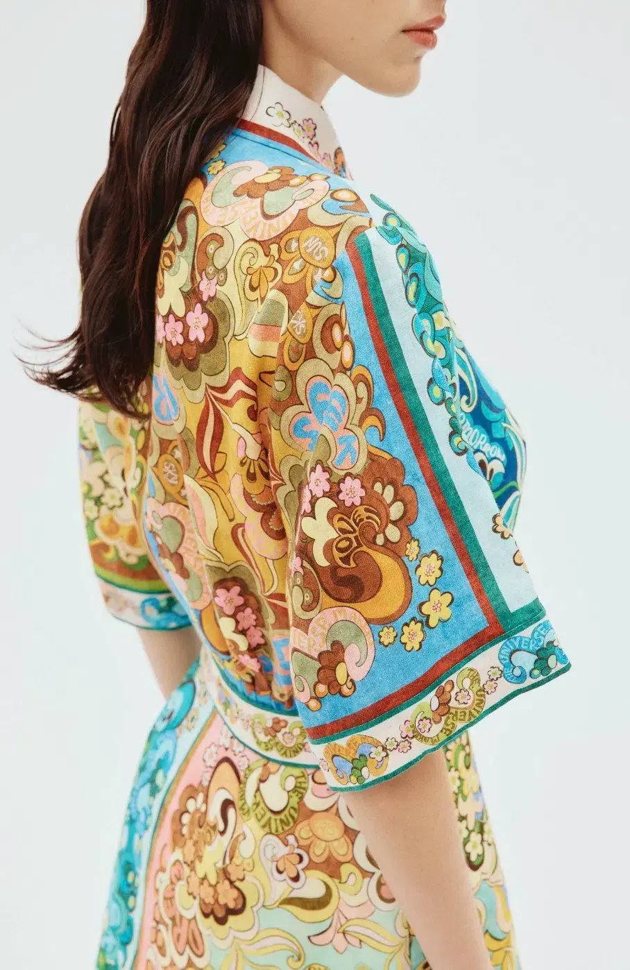 Alemais Dreamer Shirt Dress Multi Floral Size 6 photo 4