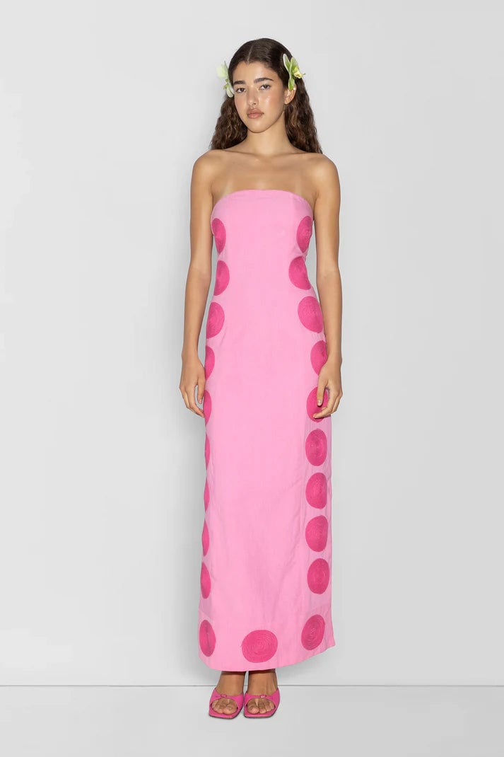 The Wolf Gang Filipa Embroidered Maxi Dress - Floss photo 4