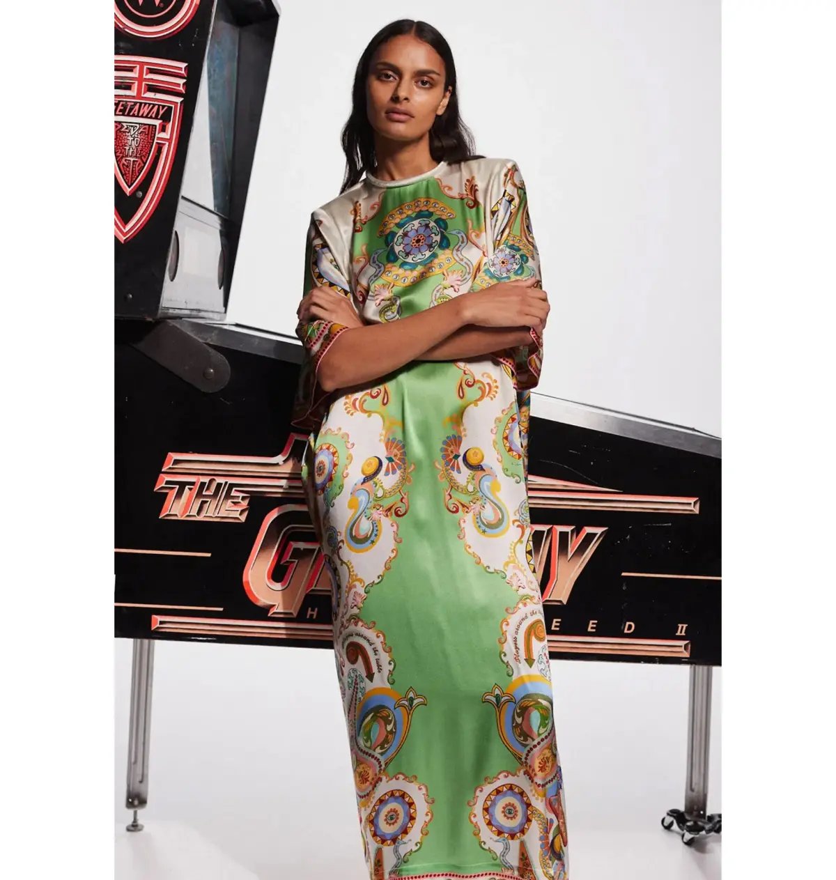 Alemais Pinball Midi Dress Multi Size AU 14 photo 2