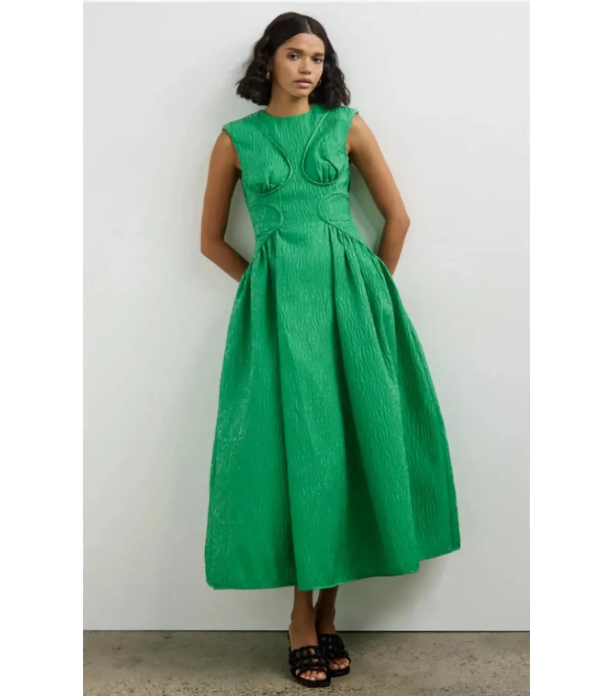 Rachel Gilbert Celia Dress in Apple Size AU 8 photo 2