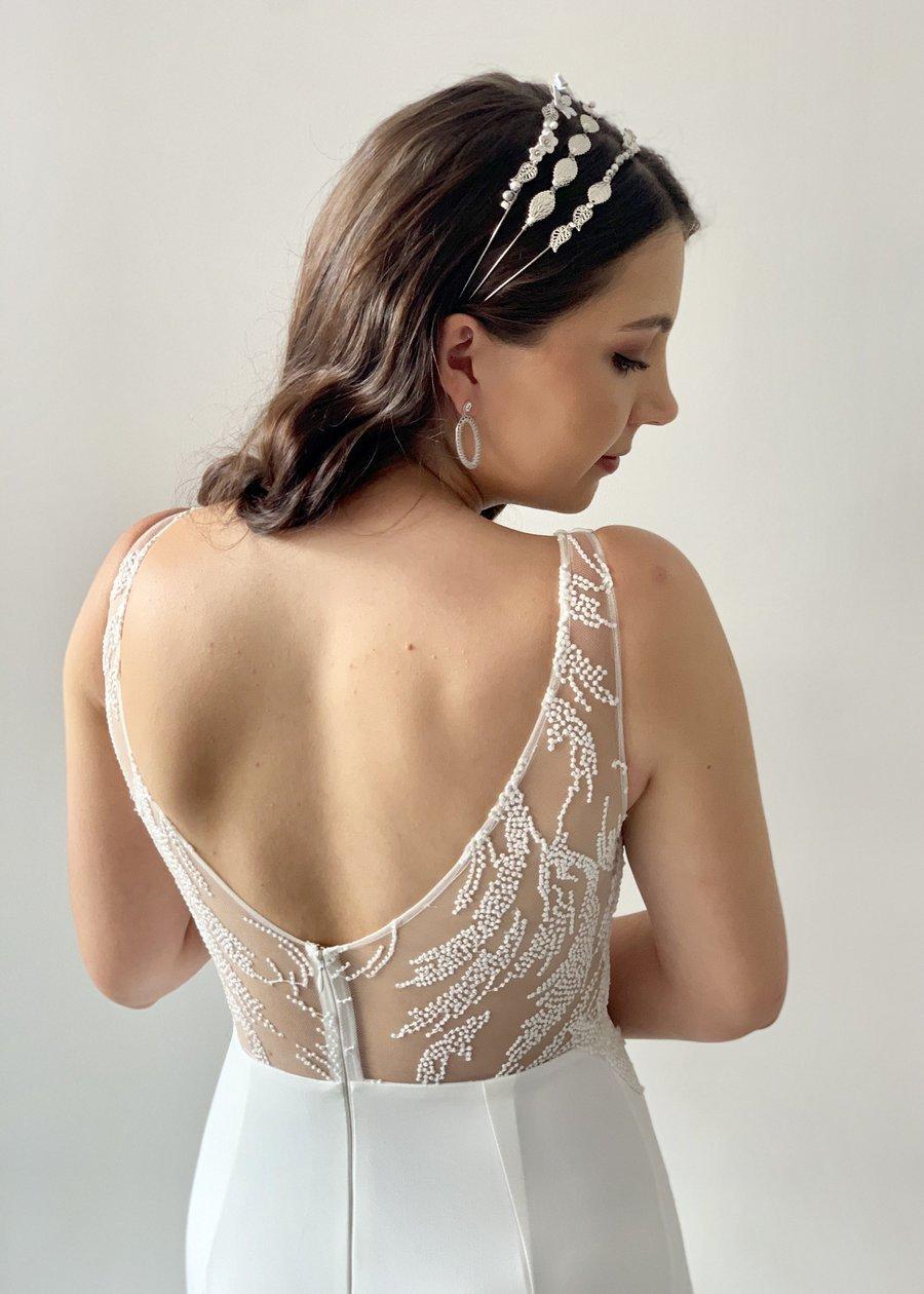 When Freddie Met Lilly Georgette Gown White Size 10 photo 4