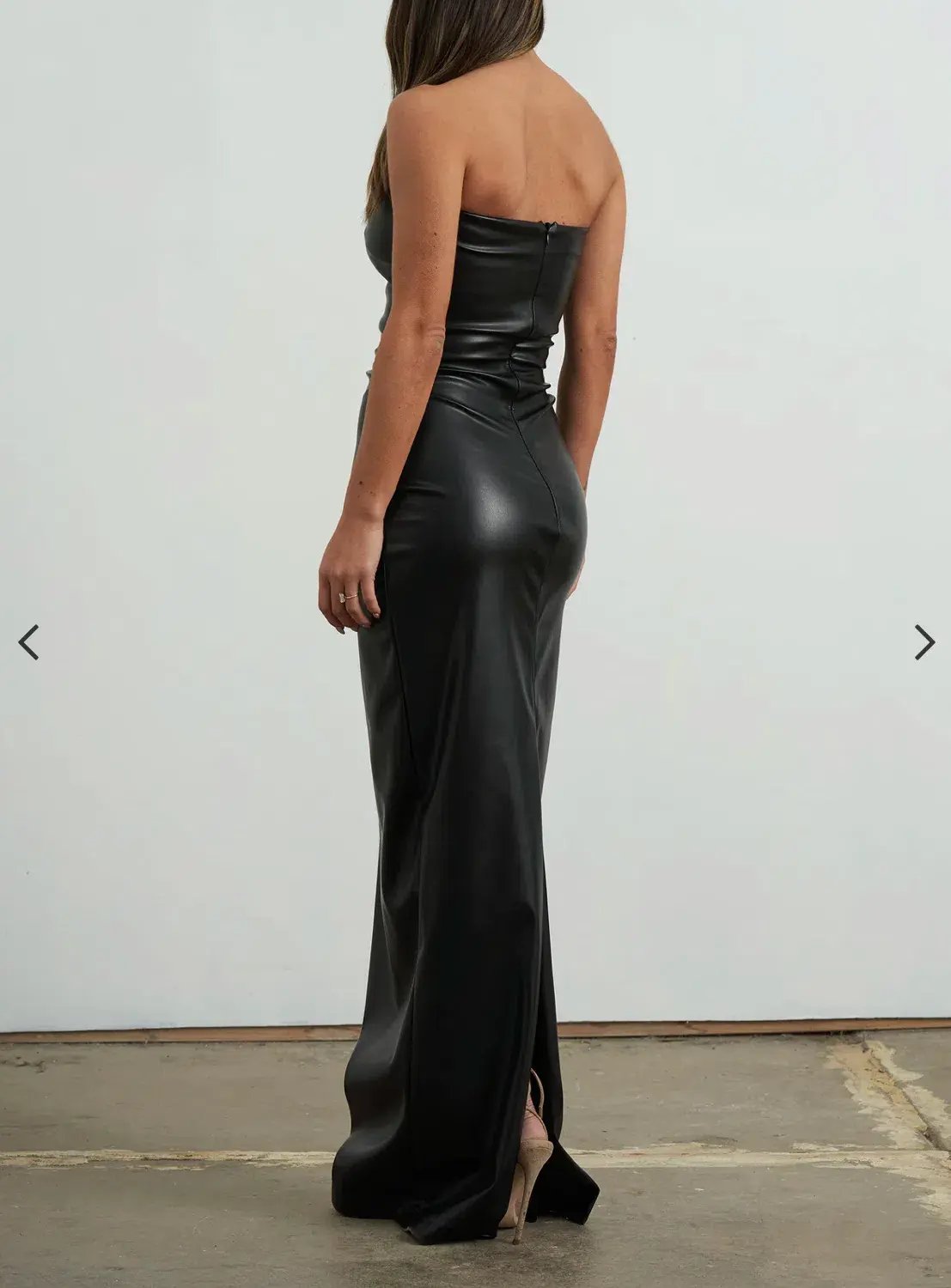Effie Kats Amelie Maxi Gown Black Size 6 photo 2