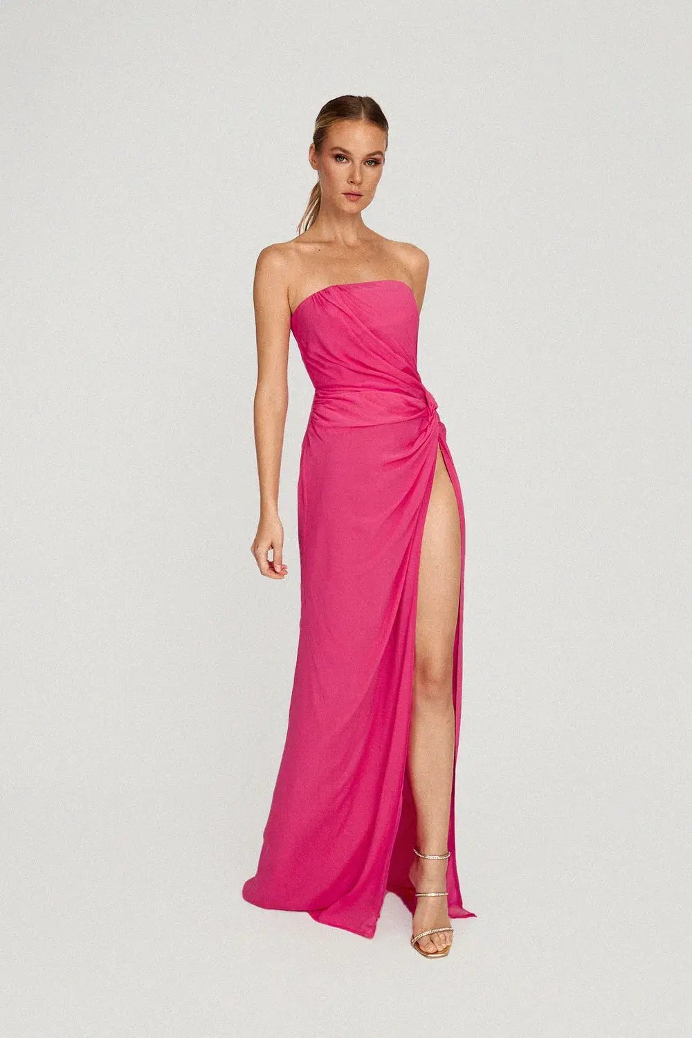 Sau Lee Hera Maxi Dress Hot Pink Size 8 photo 2