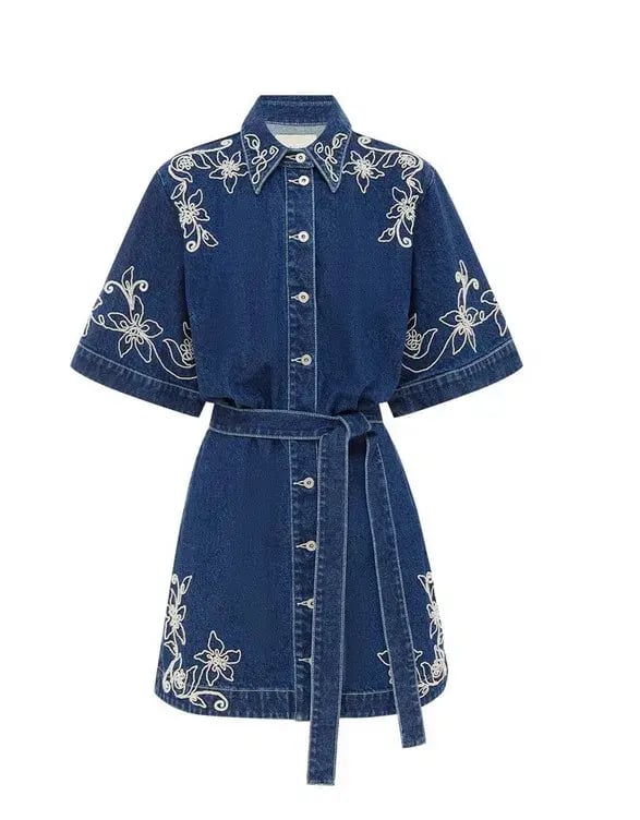 Alémais Carmen Mini Dress Blue Size AU 16 photo 5