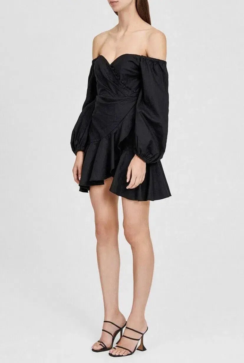 Significant Other Jasmine Mini Dress Black Size 10 photo 3