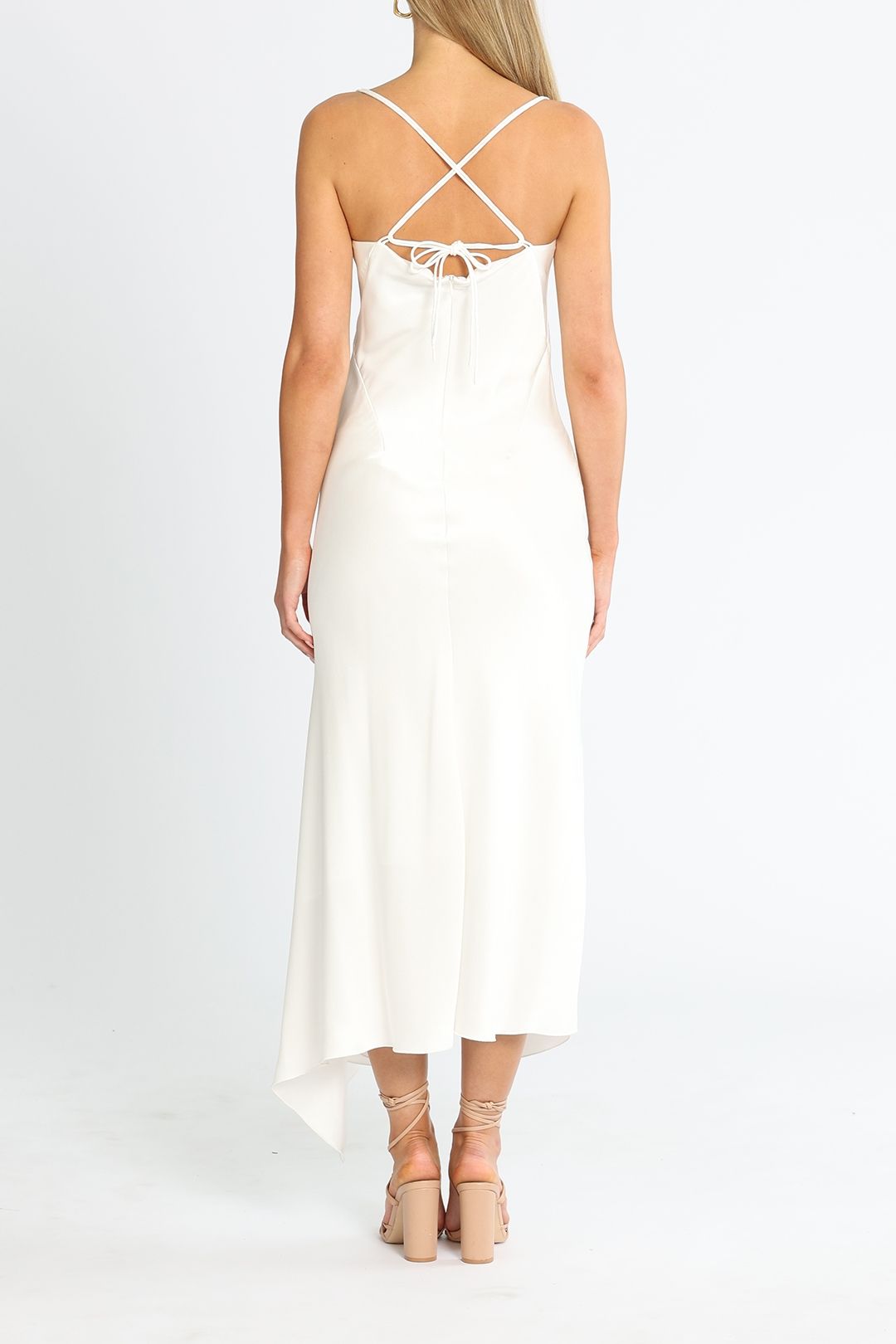 Acacia Square Neck Dress - Ivory photo 3