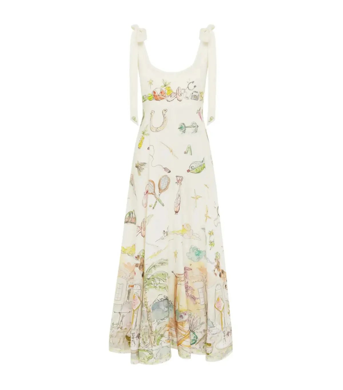 Alémais Anouk Ballet Midi Sundress Print Size AU 14 photo 4