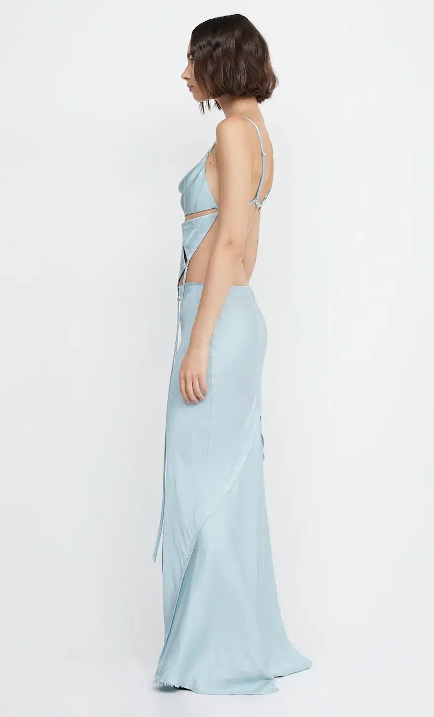 Bec & Bridge Diamond Days Strap Cropped Top & Evangeline Maxi Skirt Set Blue Size 8 / AU 8 photo 2