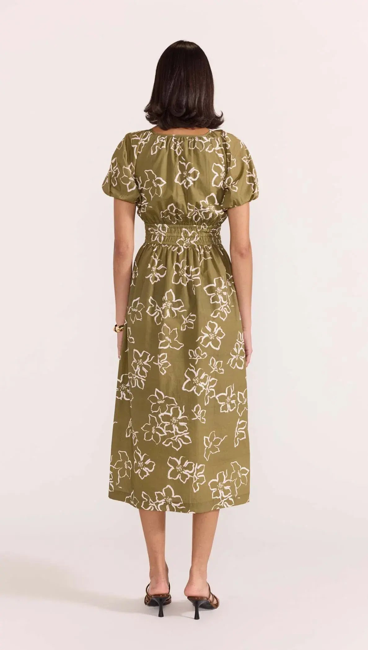 Staple The Label Ines Midi Dress Floral Size 8 photo 3