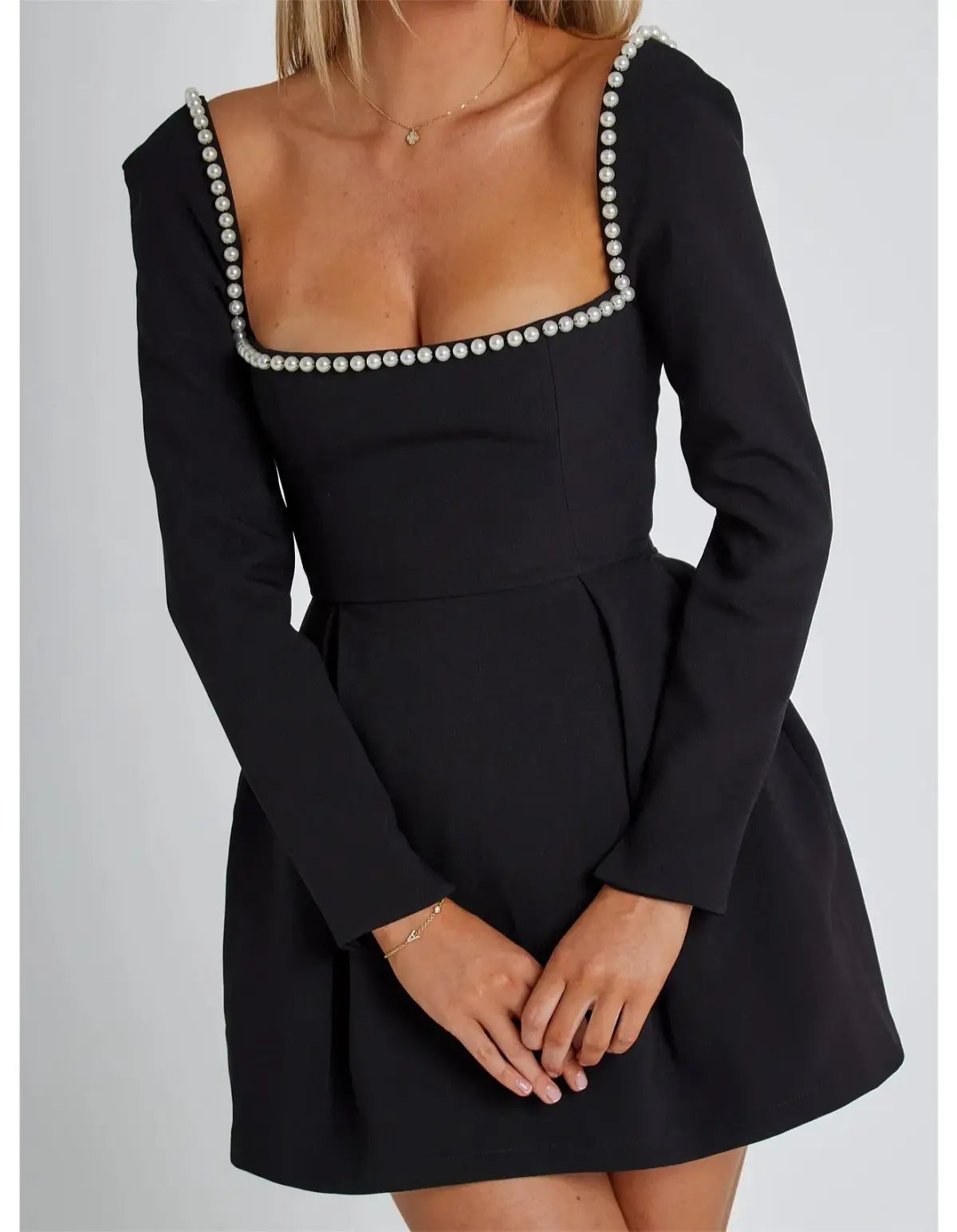 ODD MUSE ULTIMATE MUSE PEARL MINI DRESS BLACK SIZE M / AU 10 photo 2