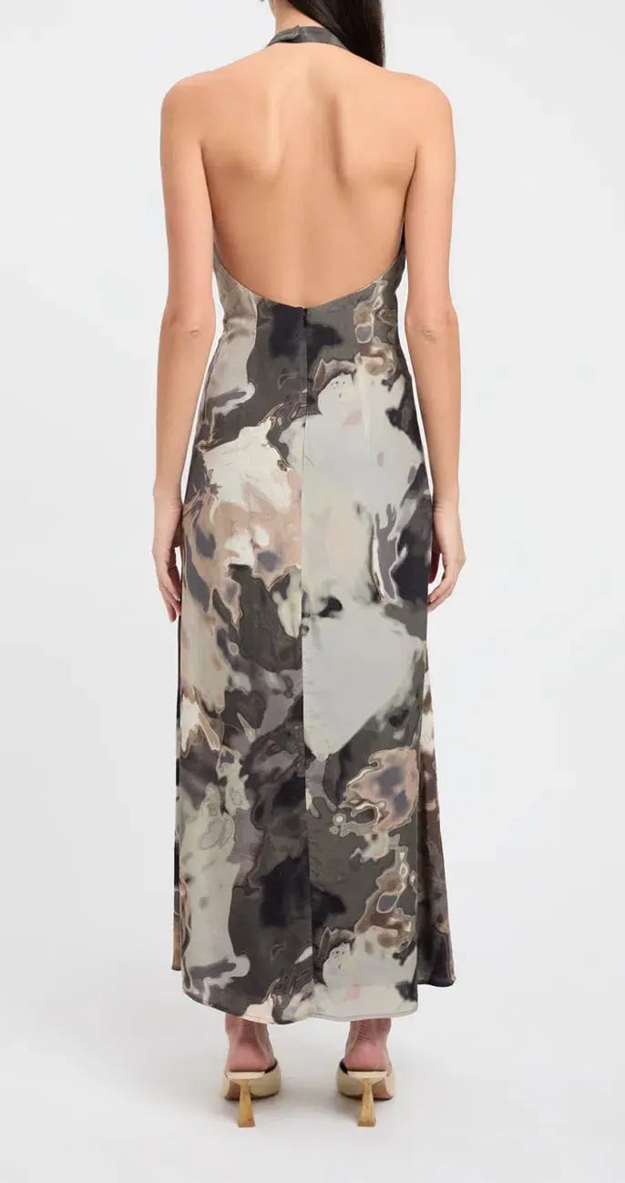 Kookai Lucia Deep Vee Dress Print Size 38 / AU 10 photo 2