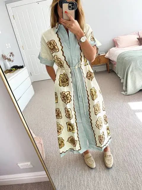 Alemais Relic Shirt Dress Print Size 12 photo 5