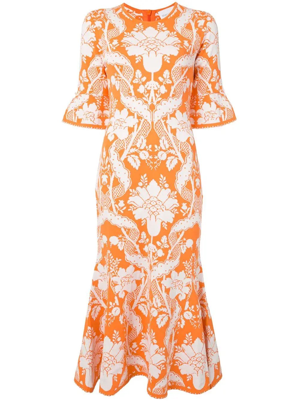 Alice McCall Sittin Pretty Midi Dress Orange Size 8 photo 3