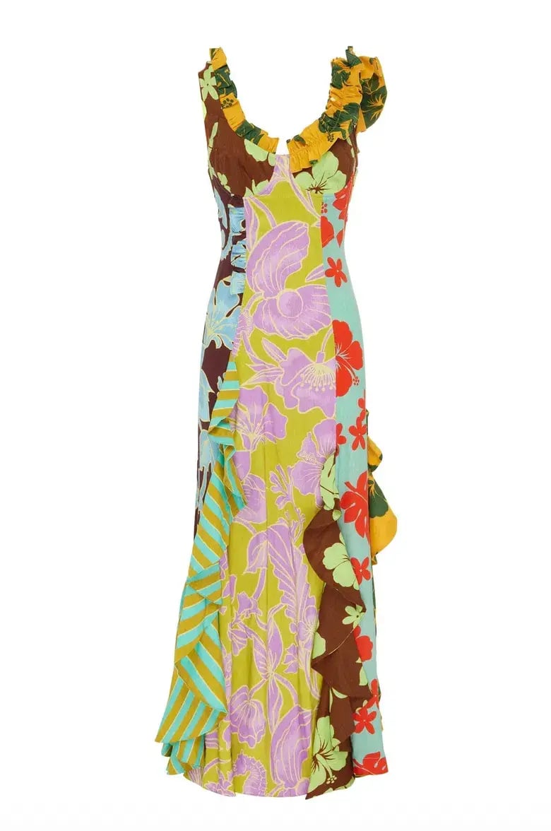 Alemais Poppy Spliced Midi Dress Multi Size 16 photo 6