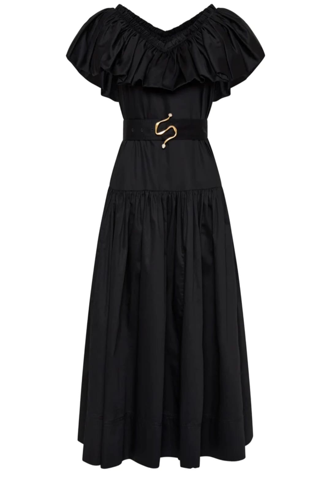 AJE Alma Bubble Frill Midi Dress photo 4