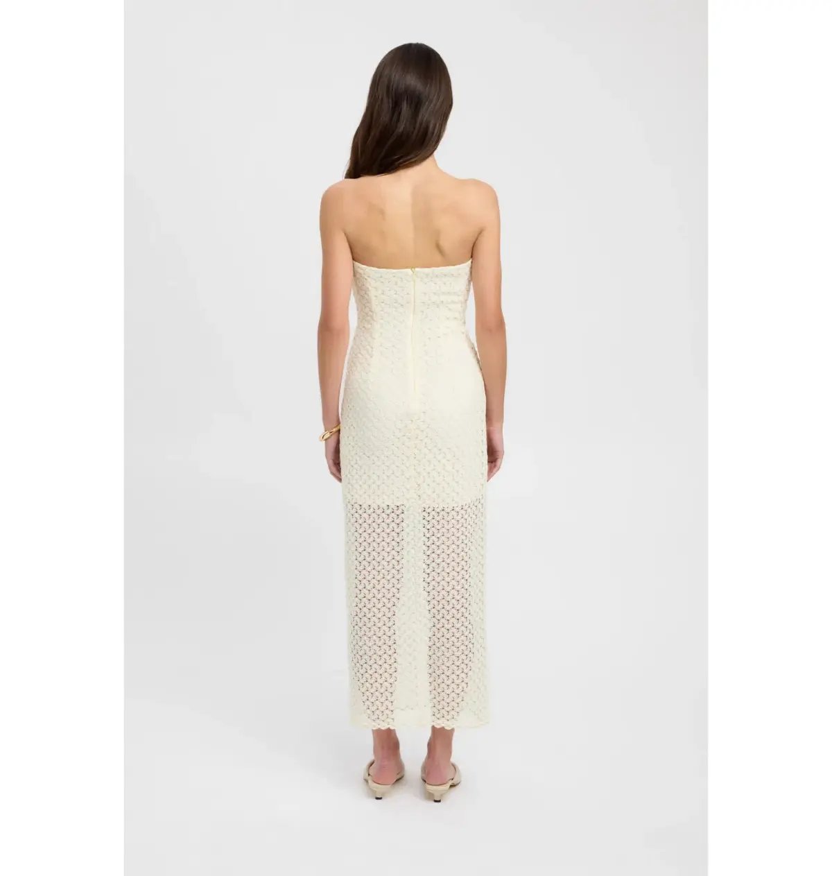 Kookai Savannah Strapless Dress Vanilla Size AU 6 photo 3