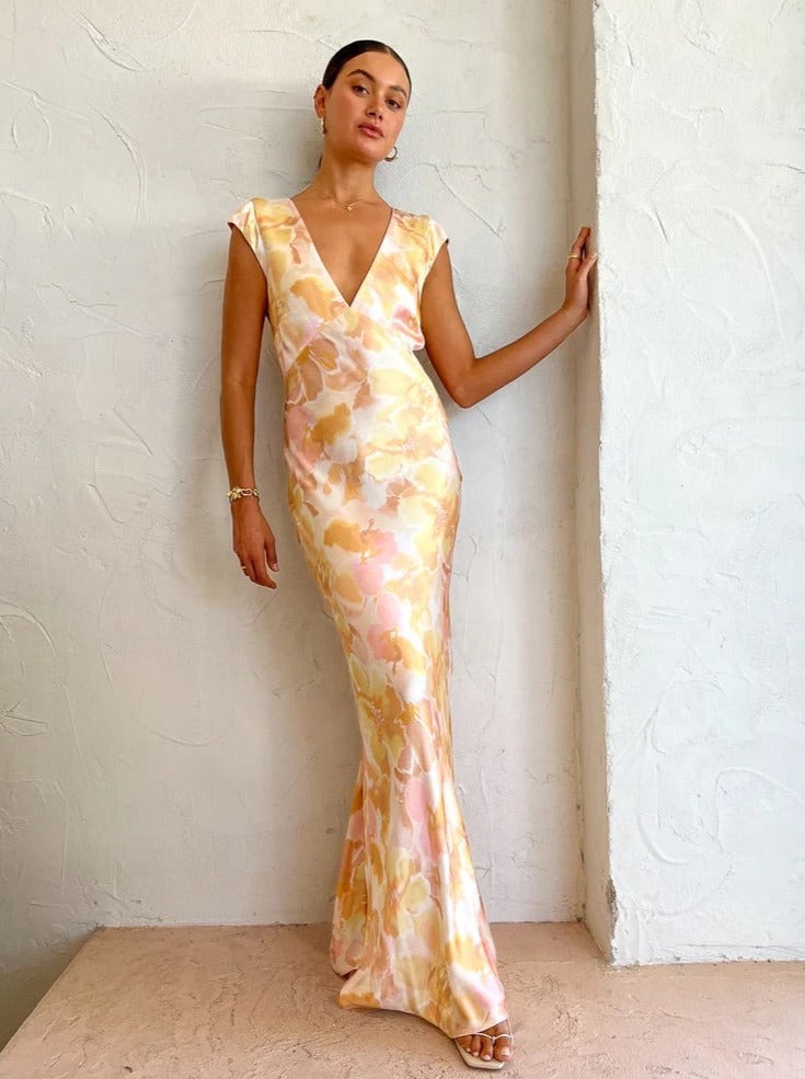Bec & Bridge Indi V Maxi Dress Floral Haze photo 2