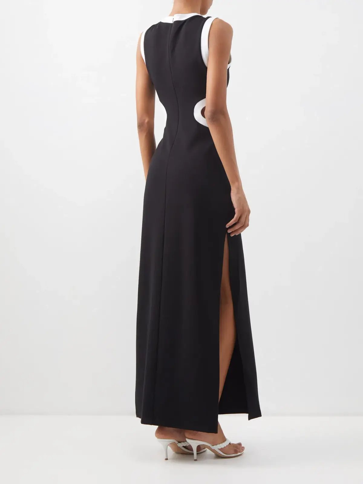 Staud Dolce Jersey Maxi Dress Black Size L photo 2