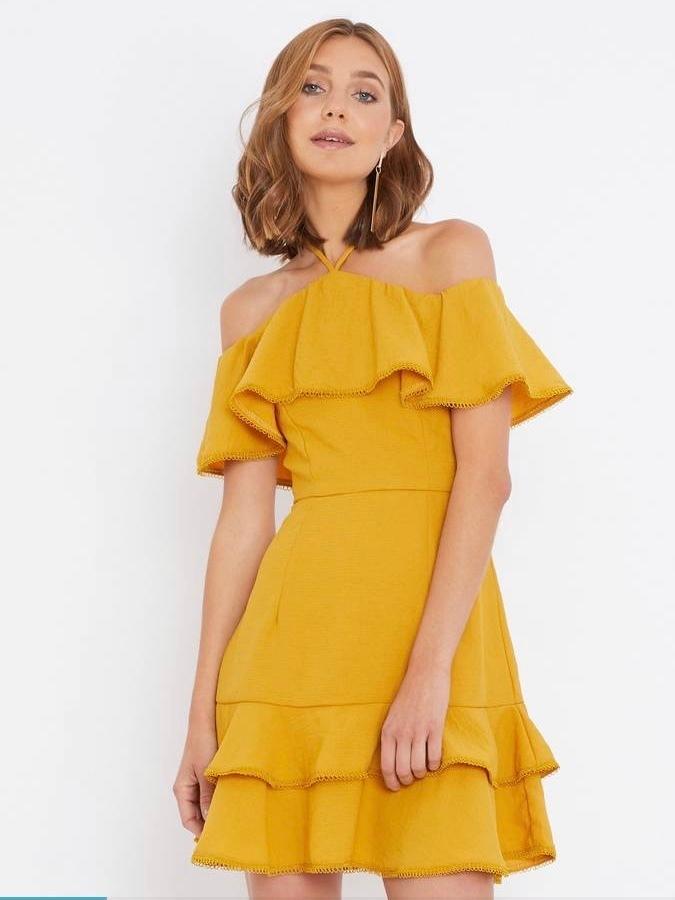 Calli Alana Halter Neck Mini Dress photo 3
