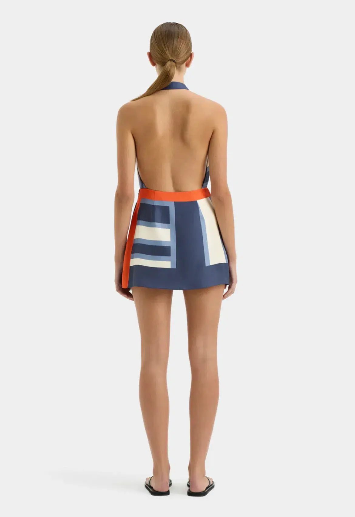 Sir the Label Dazed Wrap Halter Mini Dress Studio Print Size 2 / AU 10 photo 3