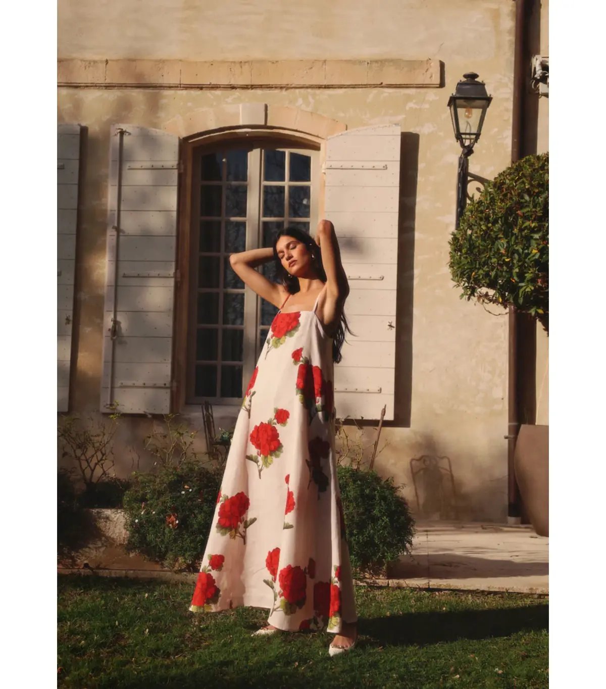 Morton Mac Camilla Dress in Crimson Ivy Size AU 10 photo 4
