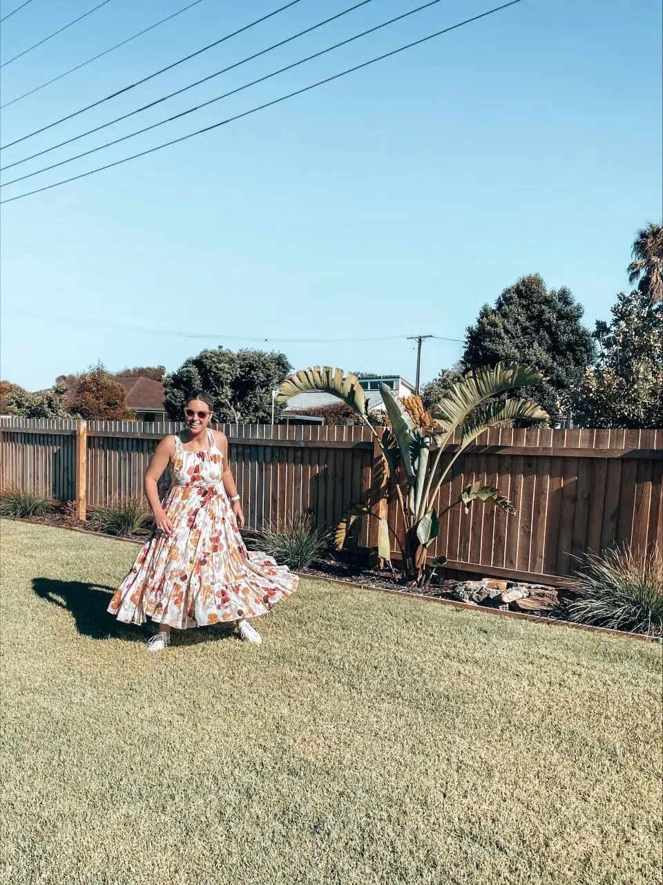 AJE Dassia Tiered Bow Back Maxi Dress photo 4