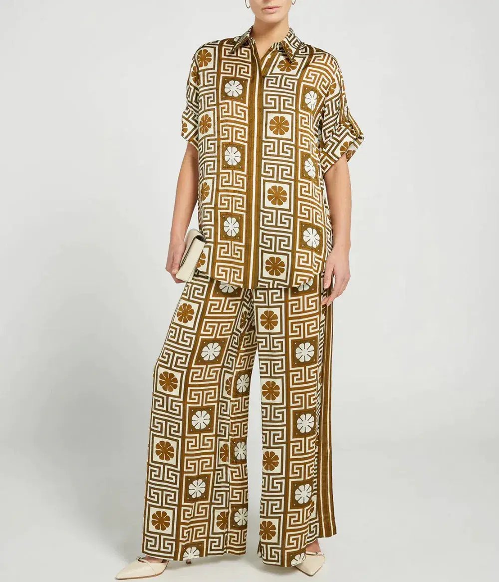 Alemais Dimi Jacquard Shirt & Pant Set Print Size 8 photo 5