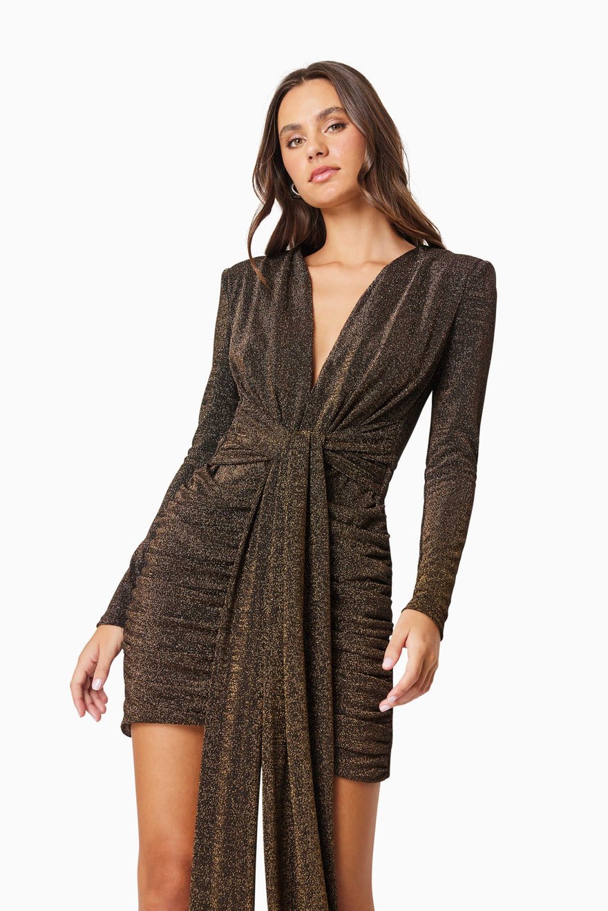 Elliatt Nalani Party Dress - Black/Gold photo 3