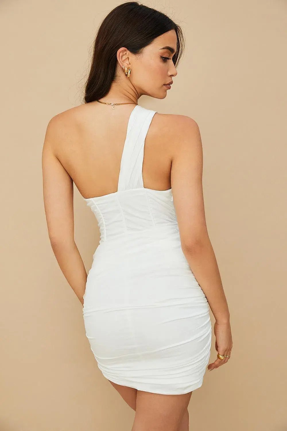House of CB Clementine Cut Out Mini Dress White Size Small / Au 8 photo 3