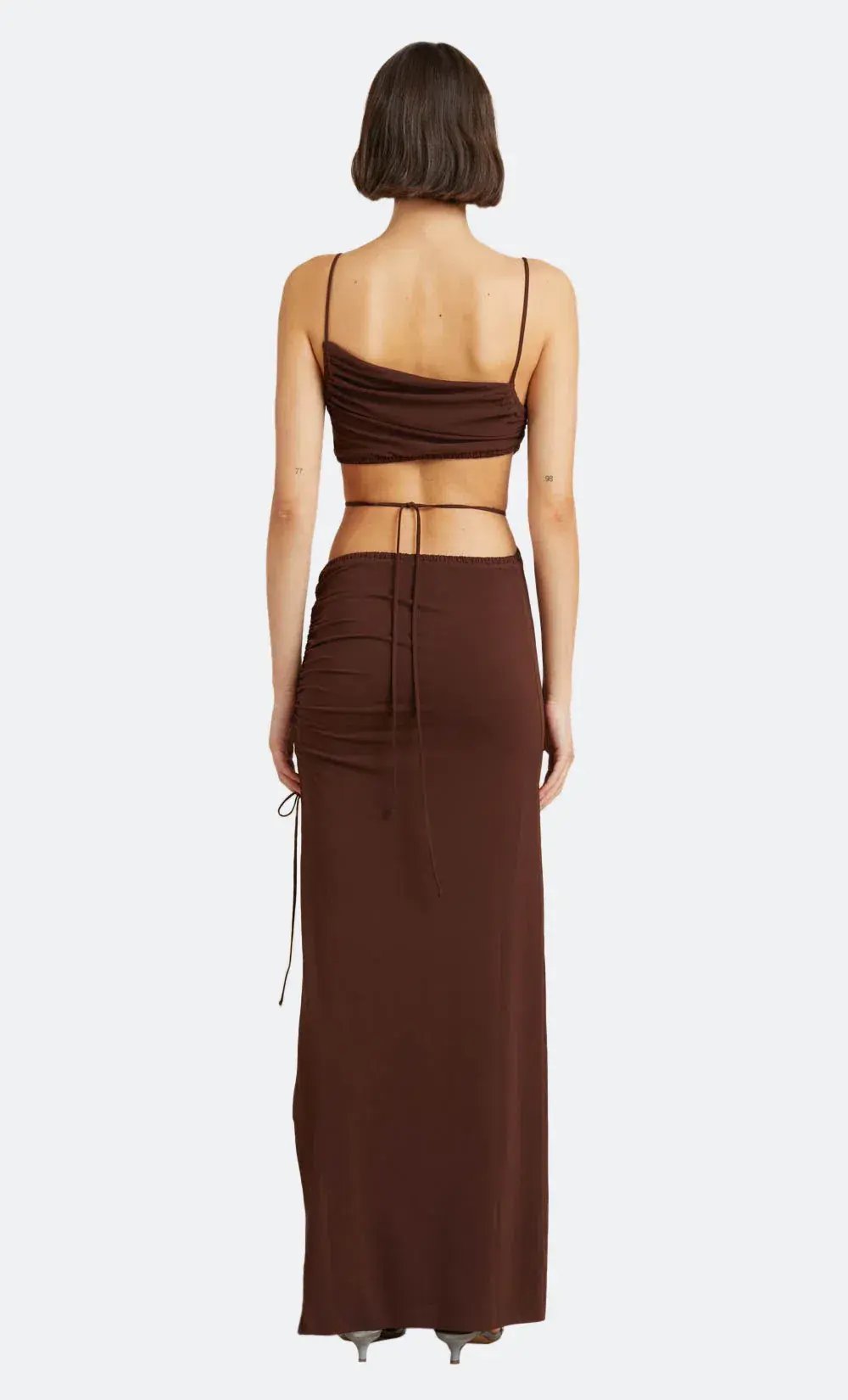 Bec & Bridge Dilkon Brown Maxi Dress Brown Size AU 12 photo 3