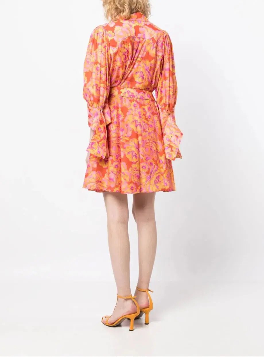 Acler Merrylands Mini Shirt Dress Summer Bloom Size 10 photo 3